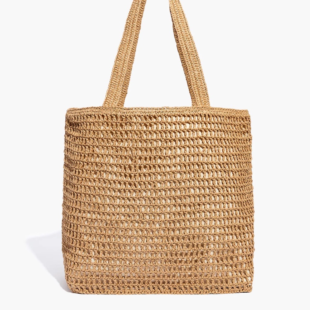 NWT Madewell The Transport Tote: Straw Edition
